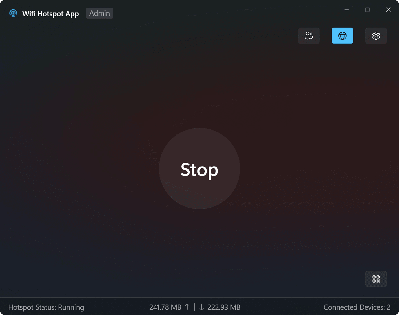 Screenshot of home page